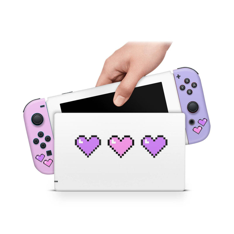 Nintendo Switch Skin Decal For Console Joy-Con And Dock Feelings Pixel - ZoomHitskin