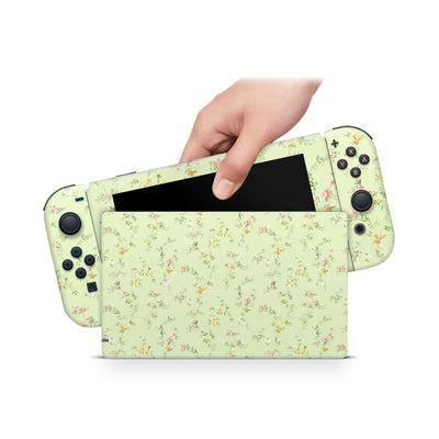 Nintendo Switch Skin Decal For Console Joy-Con And Dock Fine Plants - ZoomHitskin