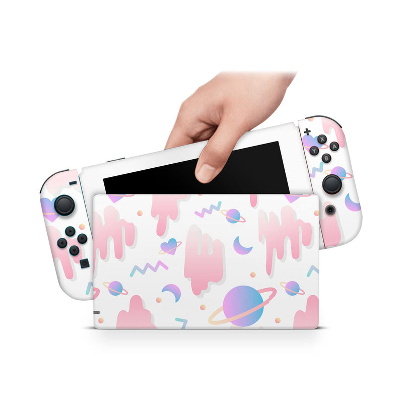 Nintendo Switch Skin Decal For Console Joy-Con And Dock Futuristic Space - ZoomHitskin