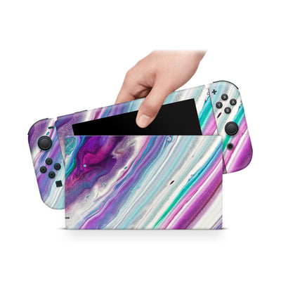 Nintendo Switch Skin Decal For Console Joy-Con And Dock Glaze Candy - ZoomHitskin
