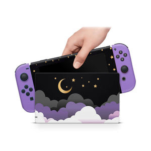 Nintendo Switch Skin Decal For Console Joy-Con And Dock Luna Paradise - ZoomHitskin