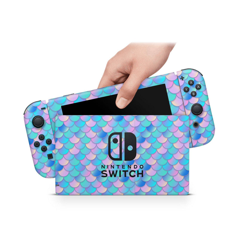 Nintendo Switch Skin Decal For Console Joy-Con And Dock Mermaid - ZoomHitskin