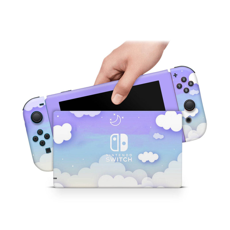 Nintendo Switch Skin Decal For Console Joy-Con And Dock Misk Sky - ZoomHitskin