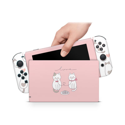 Nintendo Switch Skin Decal For Console Joy-Con And Dock Pet Roses - ZoomHitskin