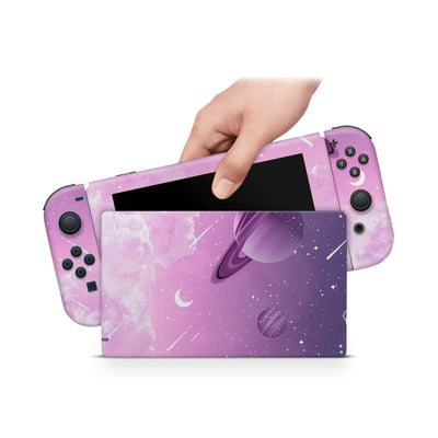 Nintendo Switch Skin Decal For Console Joy-Con And Dock Planet Meteor - ZoomHitskin