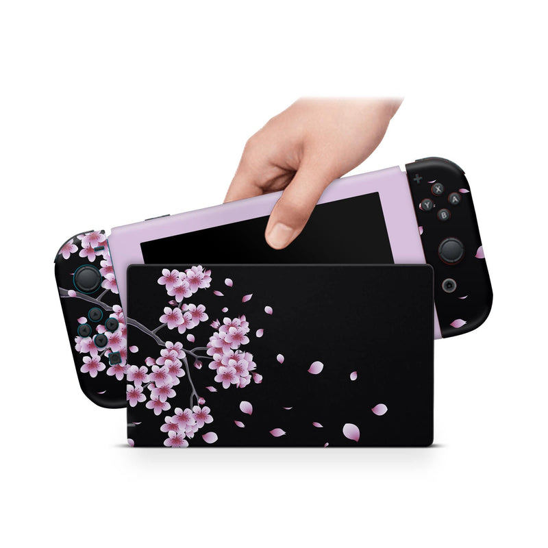 Nintendo Switch Skin Decal For Console Joy-Con And Dock Plum Magenta - ZoomHitskin