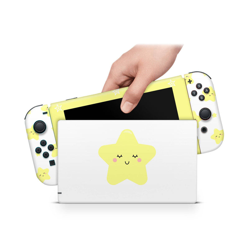 Nintendo Switch Skin Decal For Console Joy-Con And Dock Starry Cartoon - ZoomHitskin