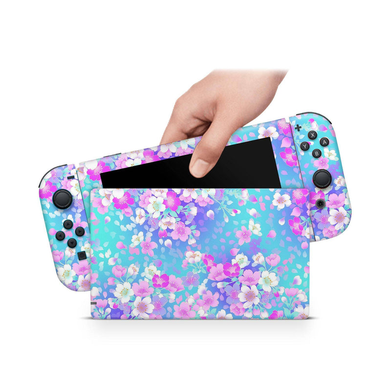 Nintendo Switch Skin Decal For Console Joy-Con And Dock Sweet Alyssum - ZoomHitskin