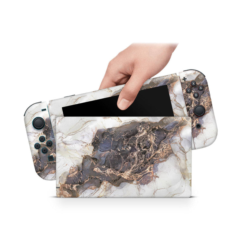 Pearly  Nintendo Switch Skin Decal For Console Joy-Con And Dock - ZoomHitskin