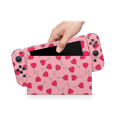 Valentine Sugar Nintendo Switch Skin Decal For Console Joy-Con And Dock - ZoomHitskin