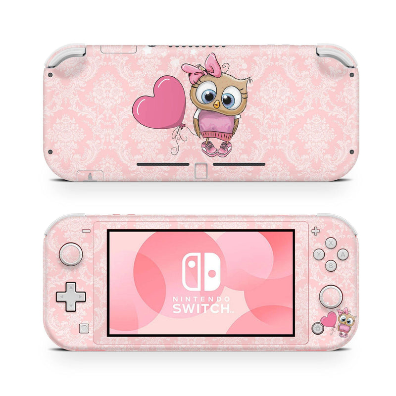 Nintendo Switch Lite Skin Decal Console Cute Cartoon Owl Bird Pigeon - ZoomHitskin