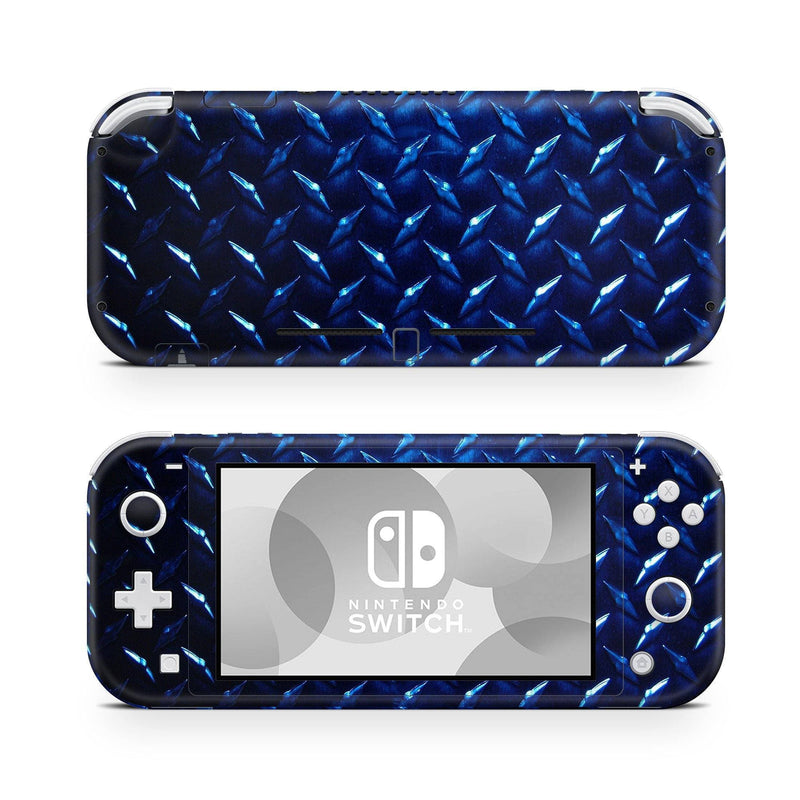 Nintendo Switch Lite Skin Decal For Console Blue Navy Carbon Metal Marine - ZoomHitskin