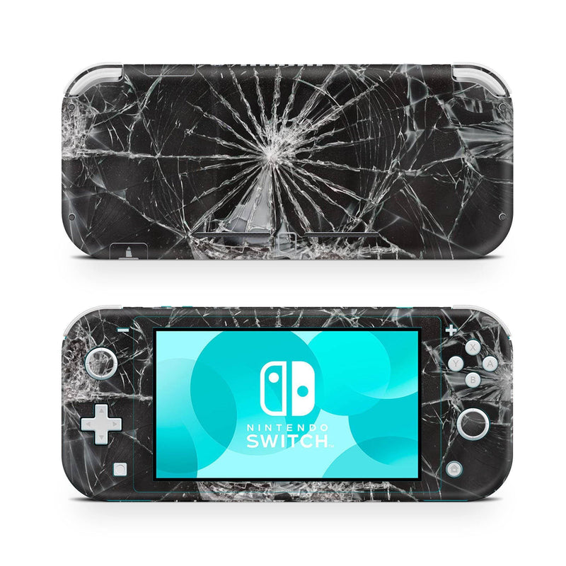 Nintendo Switch Lite Skin Decal For Console Broking Glass - ZoomHitskin
