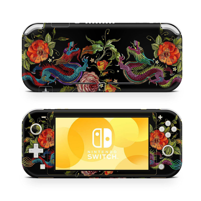 Nintendo Switch Lite Skin Decal For Console Dragon Oriental - ZoomHitskin