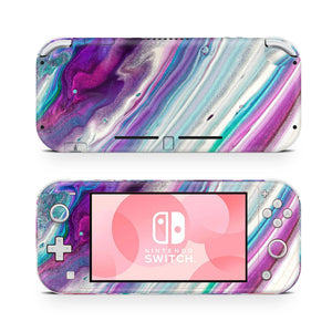 Nintendo Switch Lite Skin Decal For Console Granit Opal Marble - ZoomHitskin