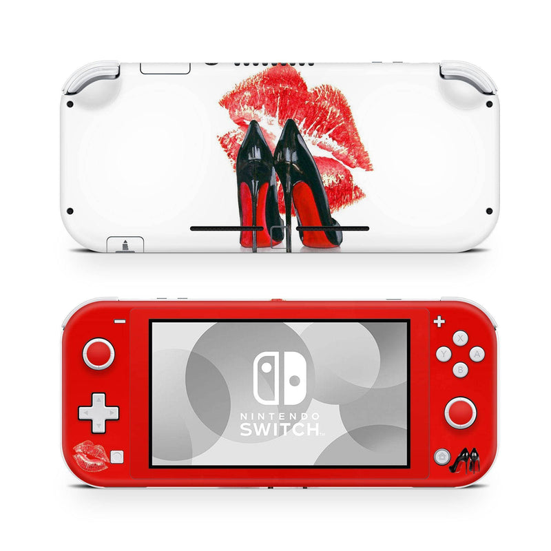Nintendo Switch Lite Skin Decal For Console Kiss Girly Scarlet - ZoomHitskin