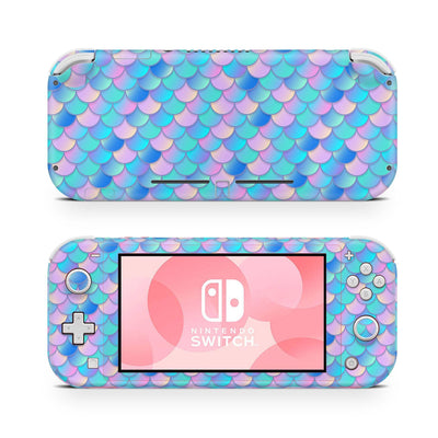 Nintendo Switch Lite Skin Decal For Console Mermaid Skales Pink Waves - ZoomHitskin