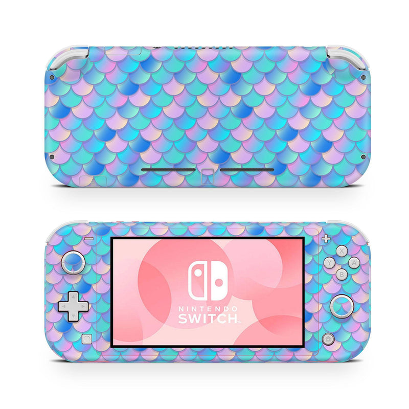 Nintendo Switch Lite Skin Decal For Console Mermaid Skales Pink Waves - ZoomHitskin