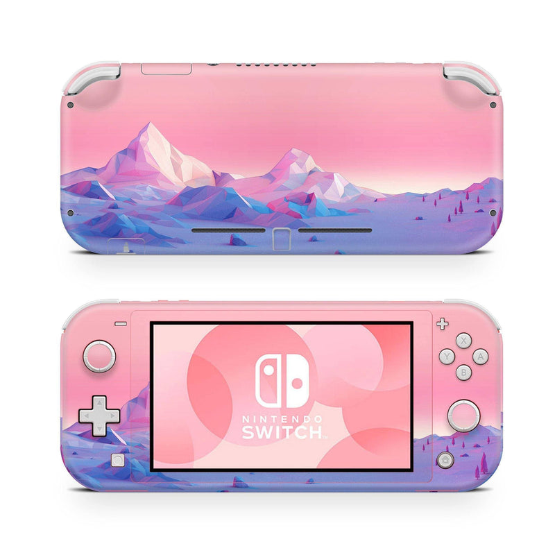 Nintendo Switch Lite Skin Decal For Console Nature Universe Montain Plum Violet - ZoomHitskin