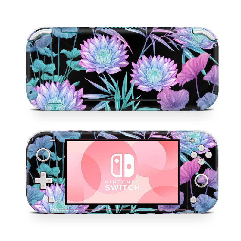 Nintendo Switch Lite Skin Decal For Console Neon Bouquet - ZoomHitskin