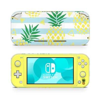 Nintendo Switch Lite Skin Decal For Console Pineapple Tropics Fruits - ZoomHitskin