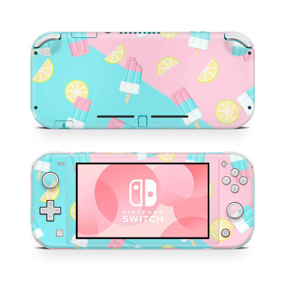 Nintendo Switch Lite Skin Decal For Console Popcycle Ice Cream - ZoomHitskin