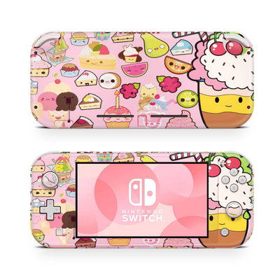 Nintendo Switch Lite Skin Decal For Console Sweet Cute Kawaii Cup Cake - ZoomHitskin