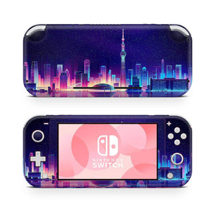 Nintendo Switch Lite Skin Decal For Console Tokyo Night City - ZoomHitskin