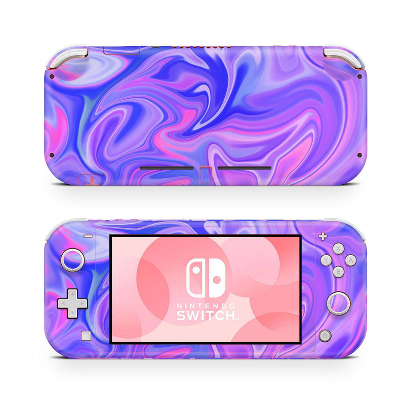 Nintendo Switch Lite Skin Decal For Console Waves Liquid Abstract - ZoomHitskin