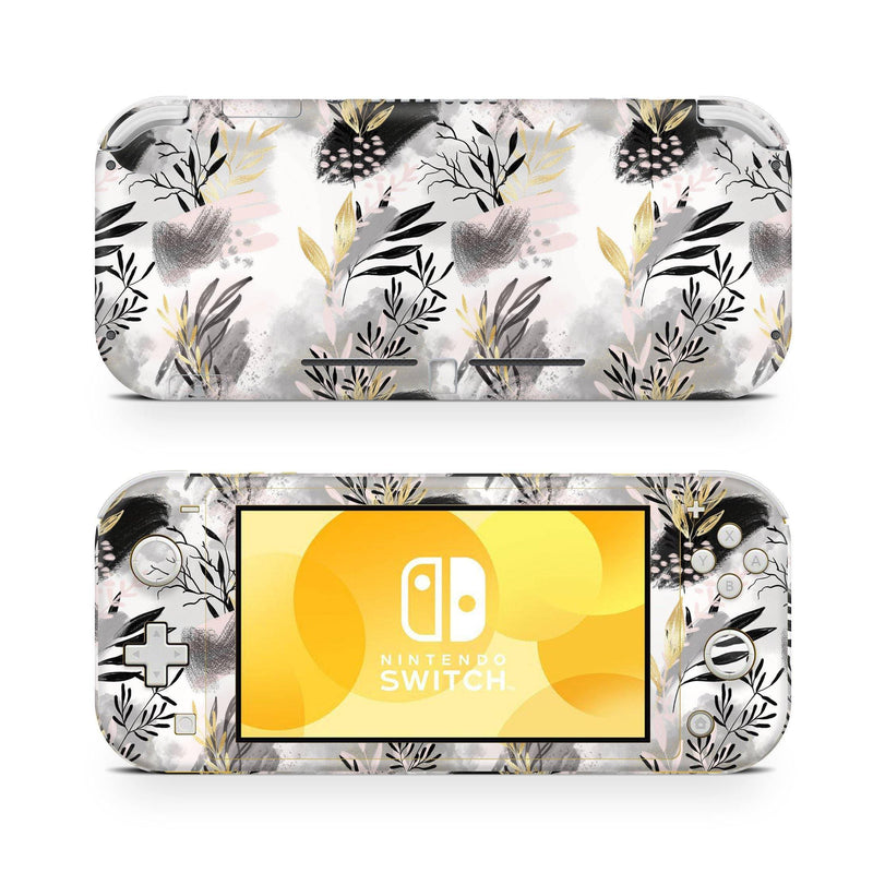 Nintendo Switch Lite Skin Decal For Game Console Black Abstract - ZoomHitskin