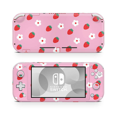 Nintendo Switch Lite Skin Decal For Game Console Cute Strawberry - ZoomHitskin
