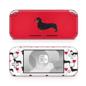 Nintendo Switch Lite Skin Decal For Game Console Doggy Teckel - ZoomHitskin