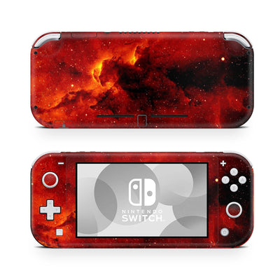 Nintendo Switch Lite Skin Decal For Game Console Flames Galaxy - ZoomHitskin