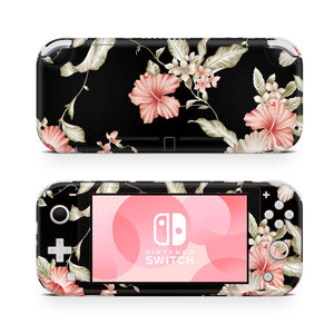 Nintendo Switch Lite Skin Decal For Game Console Magnolia Hibiscuses - ZoomHitskin
