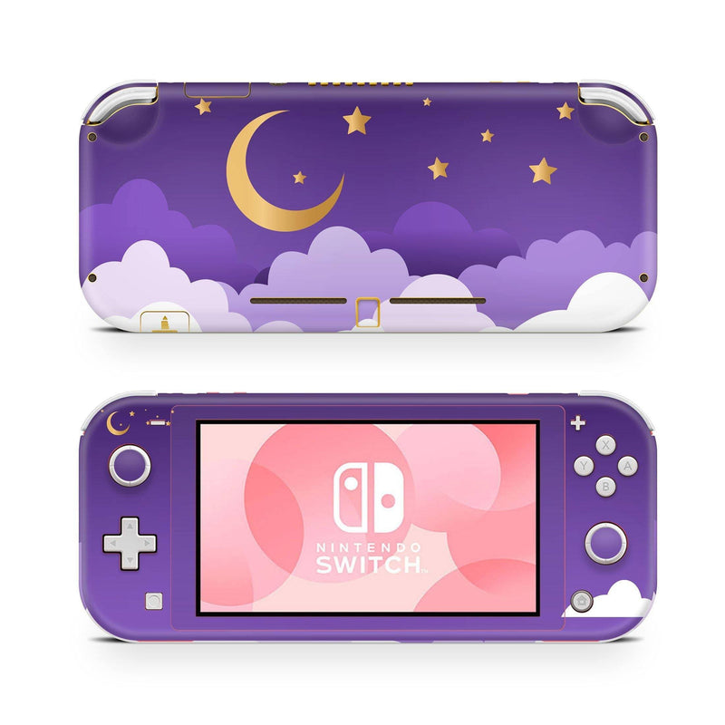 Nintendo Switch Lite Skin Decal For Game Console Moon Star Fluffy - ZoomHitskin