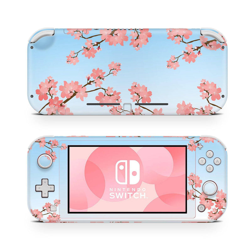Nintendo Switch Lite Skin Decal For Game Console Sakura Teal - ZoomHitskin