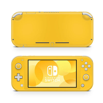 Nintendo Switch Lite Skin Decal For Game Console Solid Yellow - ZoomHitskin
