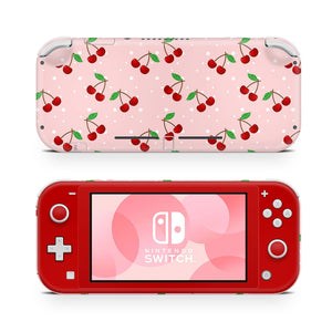 Nintendo Switch Lite Skin Decal For Game Console Scarlet Cherries - ZoomHitskin