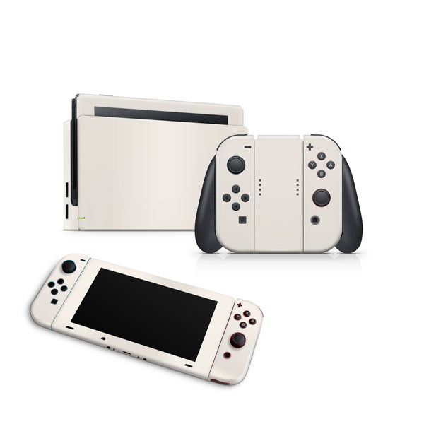 Nintendo Switch Skin Decal For Console Joy-Con And Dock Natural Solid - ZoomHitskin