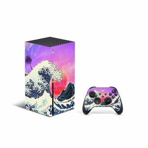 Big Waves Skin Decal For Xbox Series X Console And Controller , Full Wrap Vinyl For Xbox Series X - ZoomHitskin