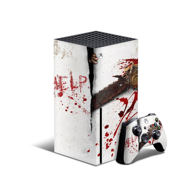 Blood Spatter Skin Decal For Xbox Series X Console And Controller , Full Wrap Vinyl For Xbox Series X - ZoomHitskin