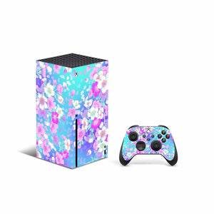 Floral Pastels Skin Decal For Xbox Series X Console And Controller , Full Wrap Vinyl For Xbox Series X - ZoomHitskin