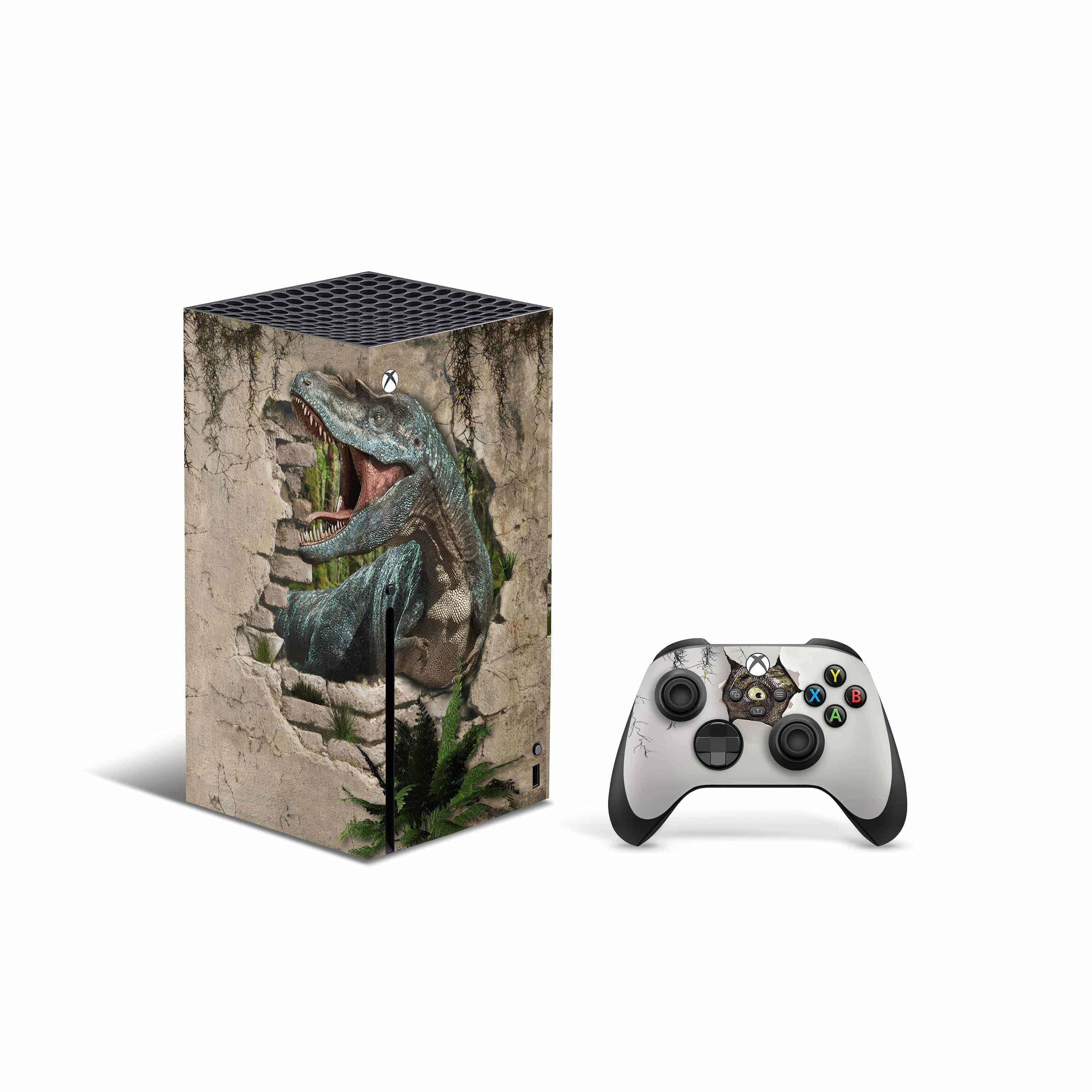 Xbox Series X Skin Decals Dinosaur World Wrap Vinyl Sticker