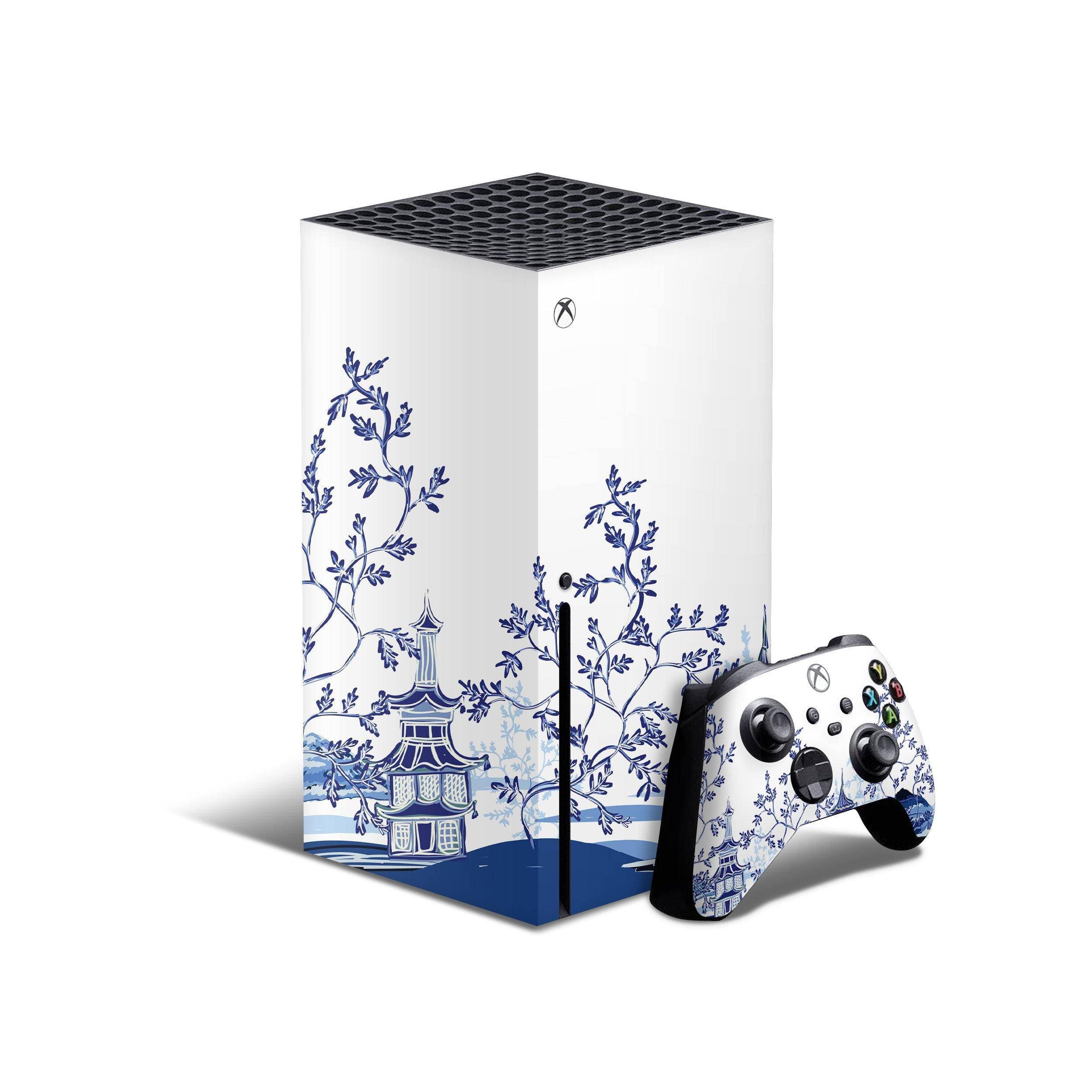 White Carbon Effect Vinyl Skin Decal Wrap For Xbox Series X Console-598771
