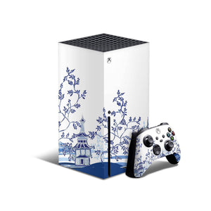 Orient Pagoda Skin Decal For Xbox Series X Console And Controller , Full Wrap Vinyl For Xbox Series X - ZoomHitskin