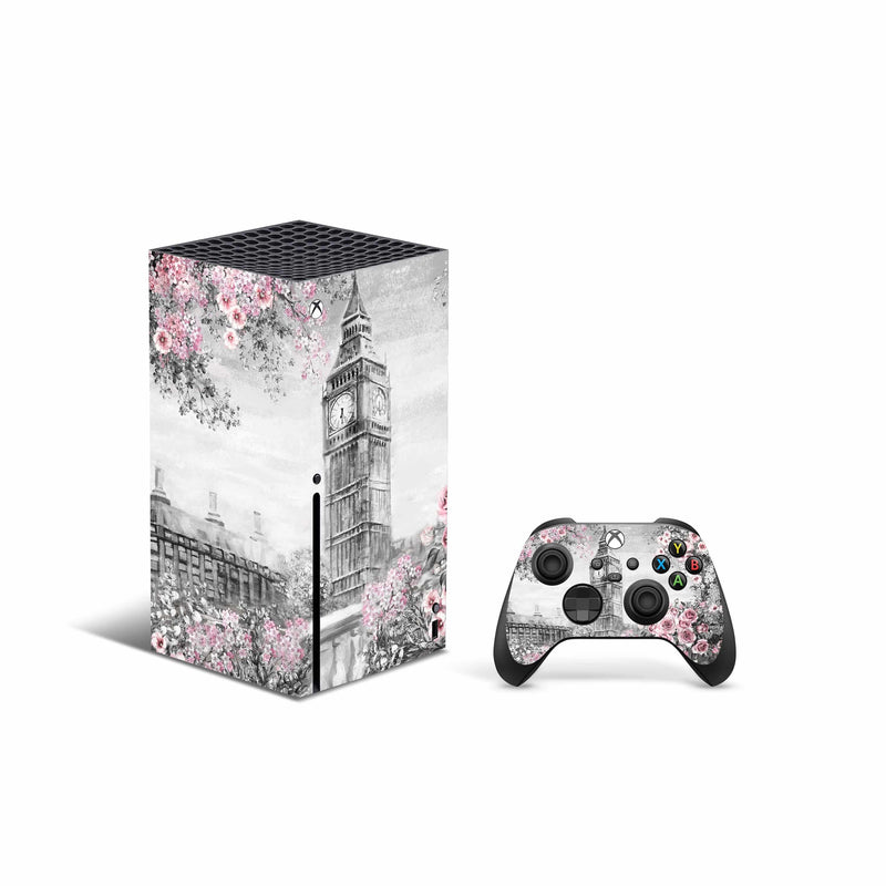 Painting London Skin Decal For Xbox Series X Console And Controller , Full Wrap Vinyl For Xbox Series X - ZoomHitskin