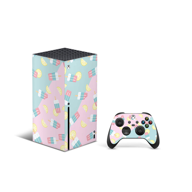 Popcycle Pastels Skin Decal For Xbox Series X Console And Controller , Full Wrap Vinyl For Xbox Series X - ZoomHitskin