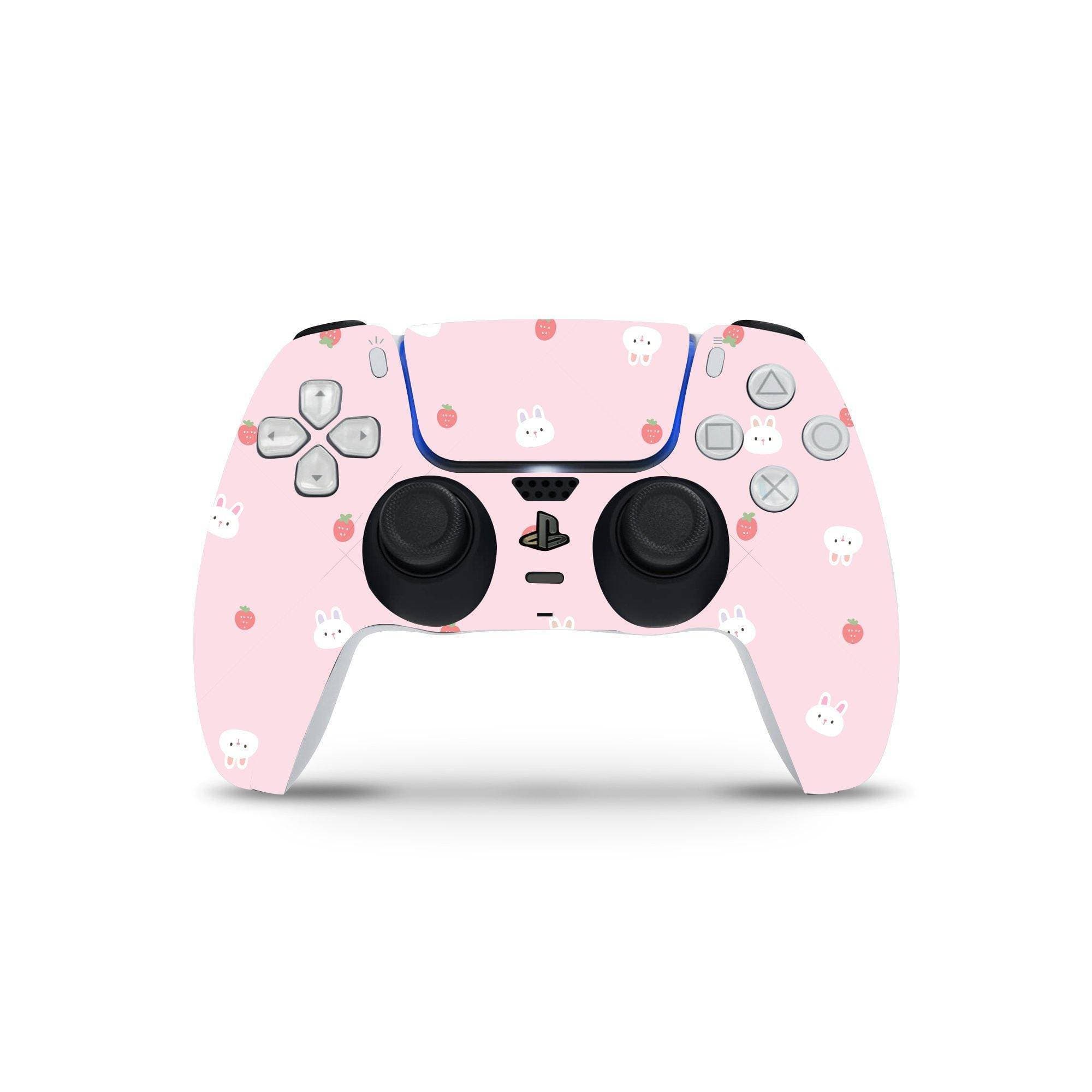 TACKY DESIGN PS5 Strawberry Skin for PlayStation 5 Console and 2  Controllers, Kawaii skin Vinyl 3M Decal Stickers Full wrap Cover (Disk  Edition)