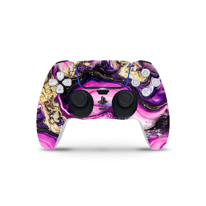 Fuchsia Granit Skin Decal For PS5 Playstation 5 Controller , Full Wrap Vinyl For PS5 Dualshock - ZoomHitskin