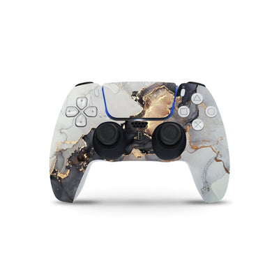 Marble Silver Black Skin Decal For PS5 Playstation 5 Controller , Full Wrap Vinyl For PS5 Dualshock - ZoomHitskin